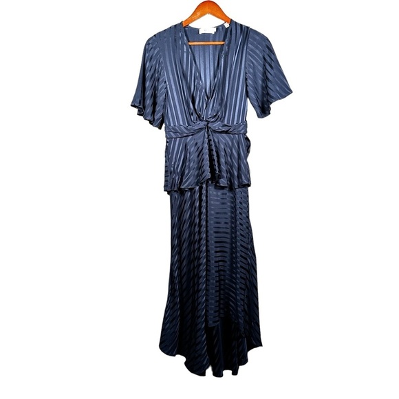 A.L.C. Avi Silk Tonal Stripe Maxi Dress - Picture 4 of 13